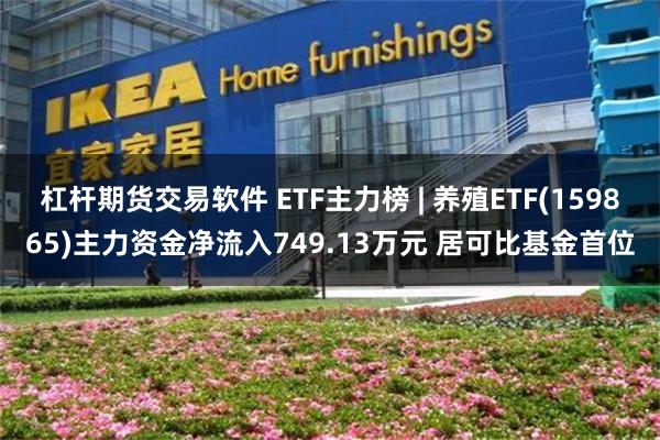 杠杆期货交易软件 ETF主力榜 | 养殖ETF(159865)主力资金净流入749.13万元 居可比基金首位
