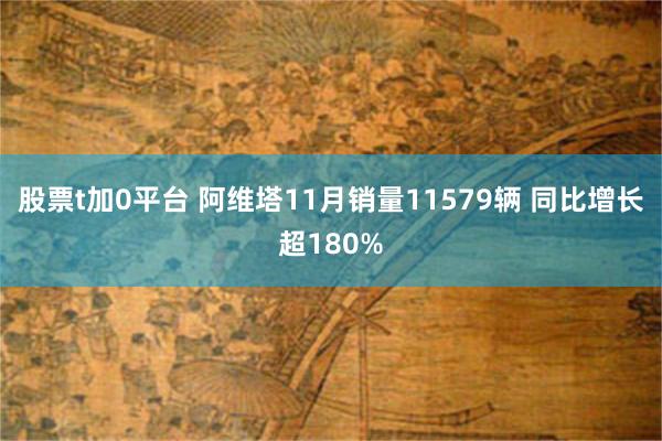 股票t加0平台 阿维塔11月销量11579辆 同比增长超180%