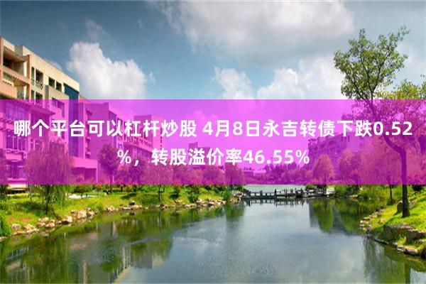 哪个平台可以杠杆炒股 4月8日永吉转债下跌0.52%，转股溢价率46.55%