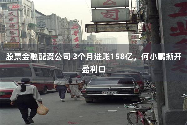 股票金融配资公司 3个月进账158亿，何小鹏撕开盈利口