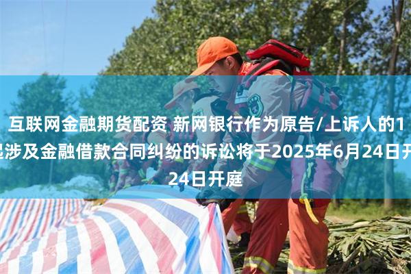 互联网金融期货配资 新网银行作为原告/上诉人的11起涉及金融借款合同纠纷的诉讼将于2025年6月24日开庭