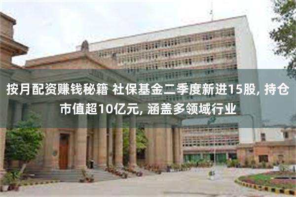 按月配资赚钱秘籍 社保基金二季度新进15股, 持仓市值超10亿元, 涵盖多领域行业